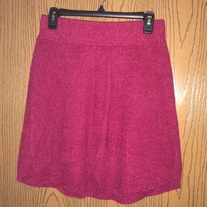 High-Low Knit Skirt